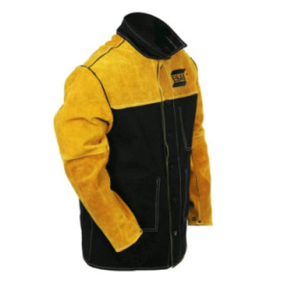 Veste De Soudage En Cuir Et Tissu Ignifugé | ESAB